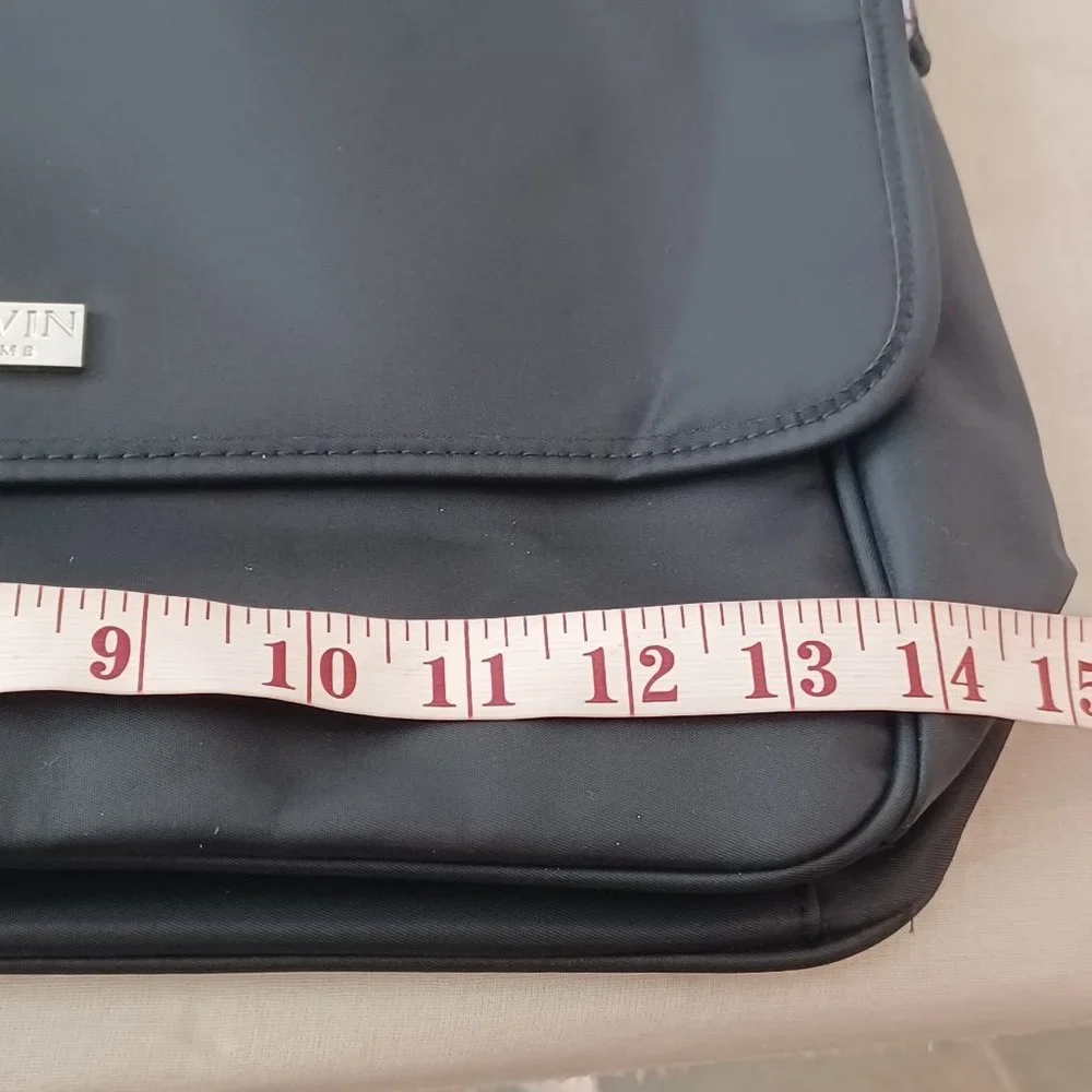 New Lanvin parfums Black Messenger Crossbody Bag